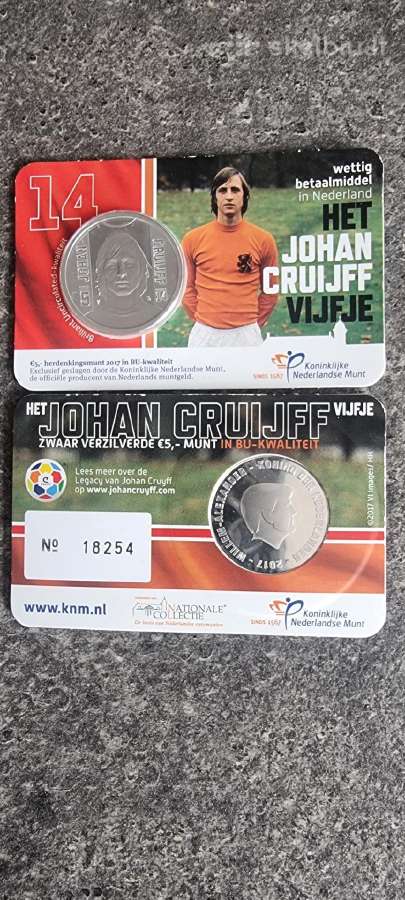 Nyderlandai. Johan Cruijff 5eur Bu