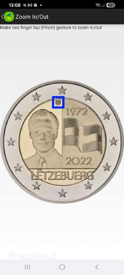 Liuksemburgas. 2022-2023m. 2euro Proof - nuotraukos Nr. 4