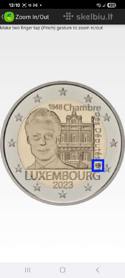 Liuksemburgas. 2022-2023m. 2euro Proof - nuotraukos Nr. 7