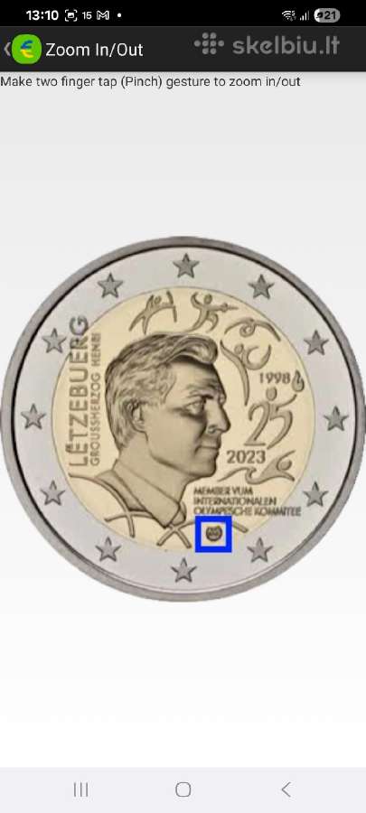 Liuksemburgas. 2022-2023m. 2euro Proof - nuotraukos Nr. 8