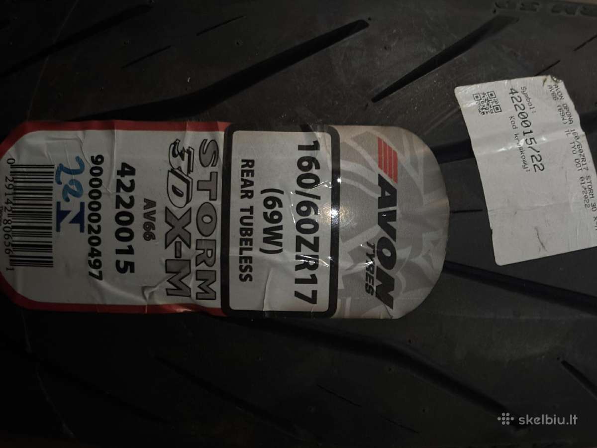 Moto Padanga Avon Storm 3D X-m Av66 160/60 Zr17 - nuotraukos Nr. 2
