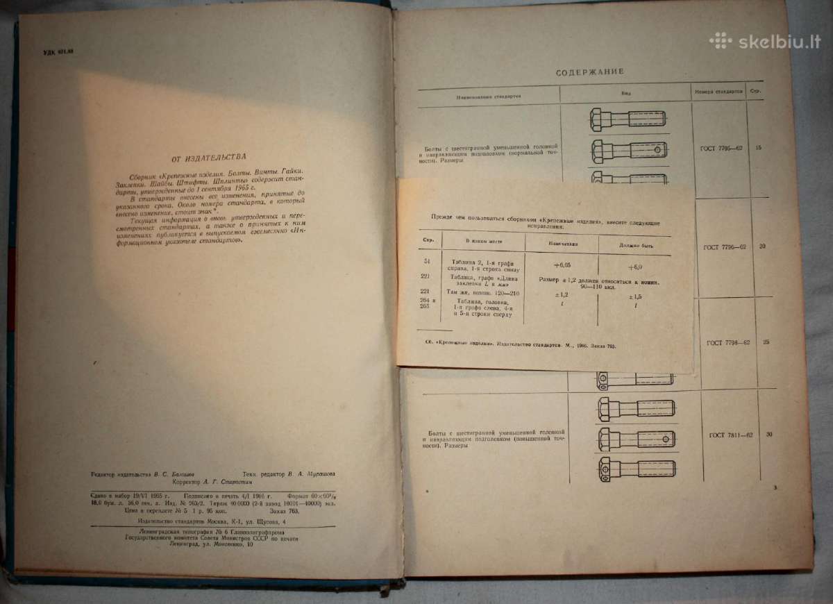 Tvirtinimo elementai pagal gostą knyga 1966 m. - nuotraukos Nr. 3