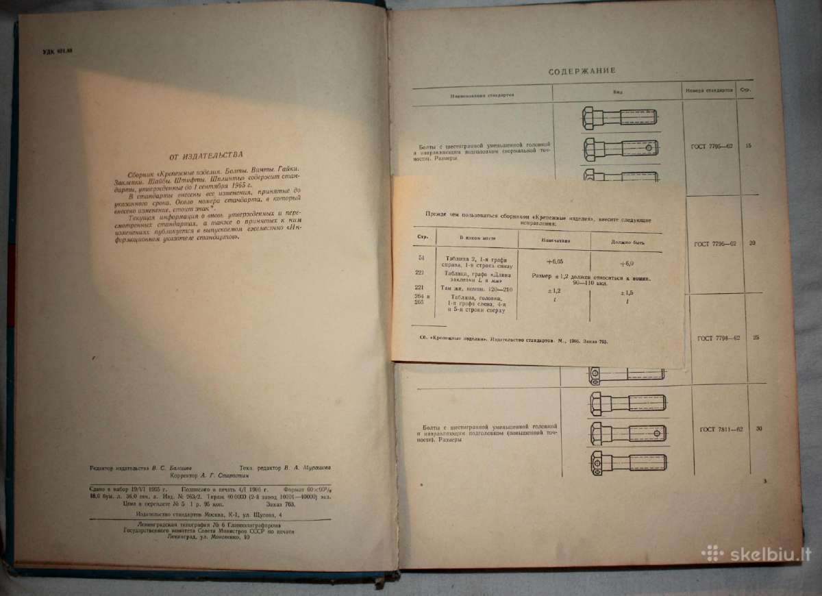 Tvirtinimo elementai pagal gostą knyga 1966 m. - nuotraukos Nr. 3