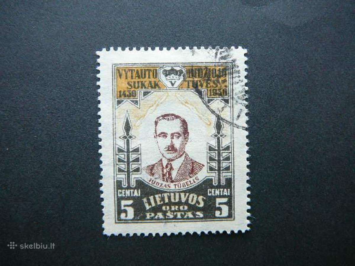 Lietuva 1930 Vytautas J. Tubelis antsp. lit307a