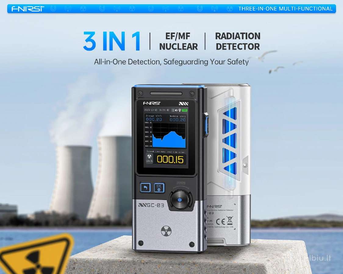 Elektromagnetinis + dozimetras 3in1 Ef/mf/nr