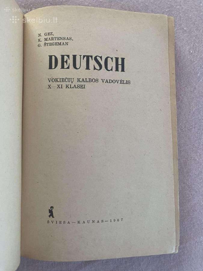 Parduodami1955 ir 1967 m vokiečiu kalbos vadovelia - nuotraukos Nr. 5