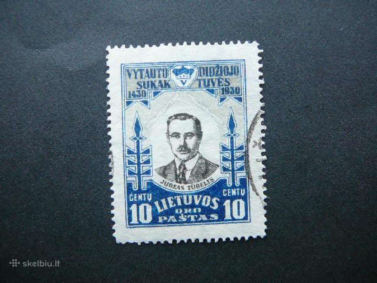 Lietuva 1930 Vytautas J. Tubelis antsp. lit308a