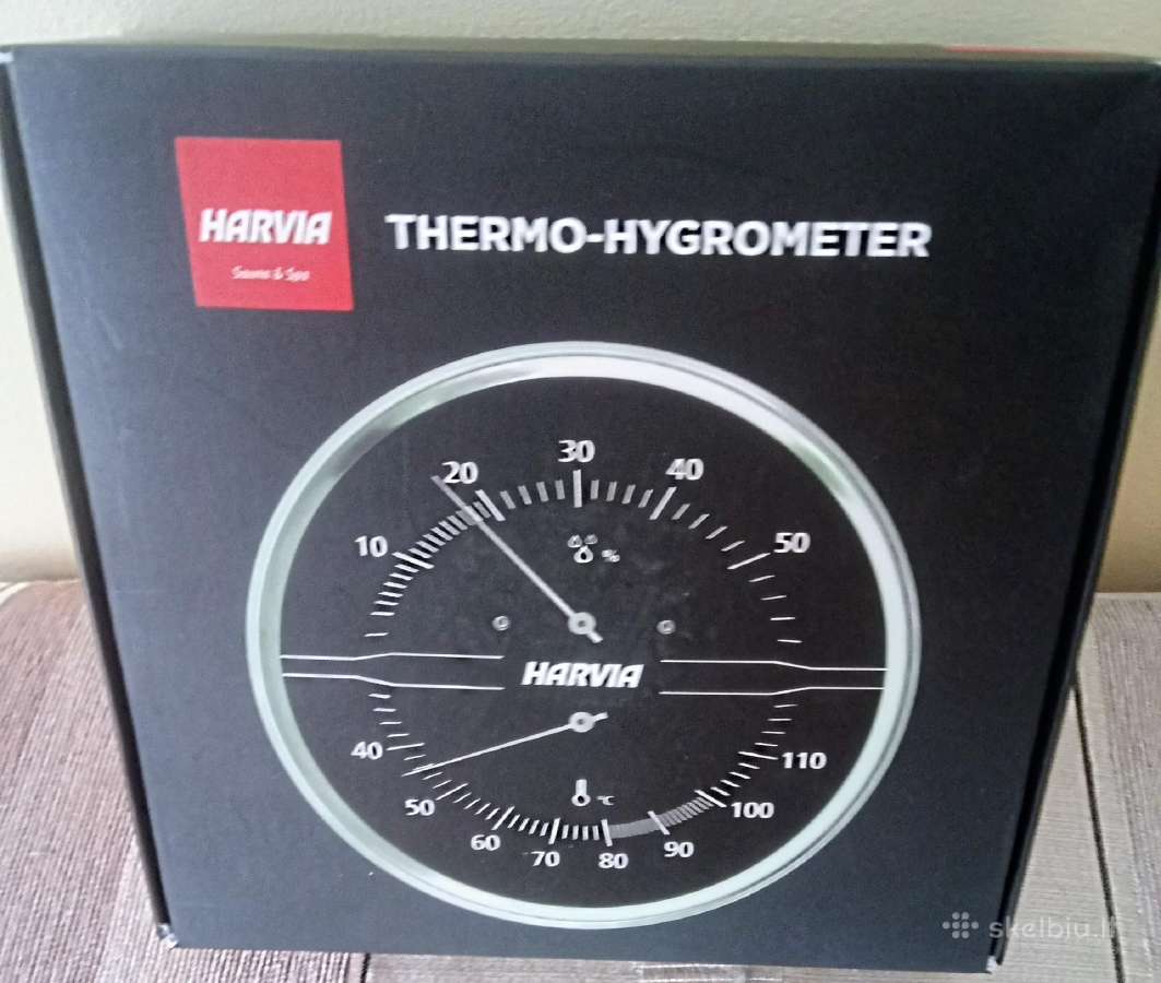 Premium klasės, pirties termometras+higrometras - nuotraukos Nr. 2