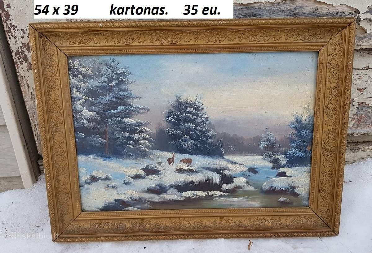Paveikslai Utenoje. Kainos ant nuotraukų.