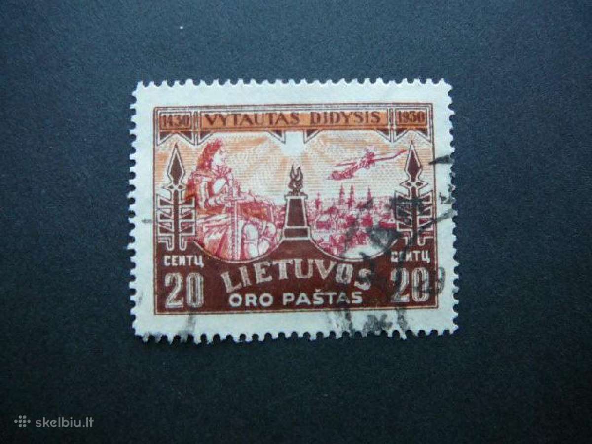 Lietuva 1930 Vytautas Lektuvai antsp. lit310a