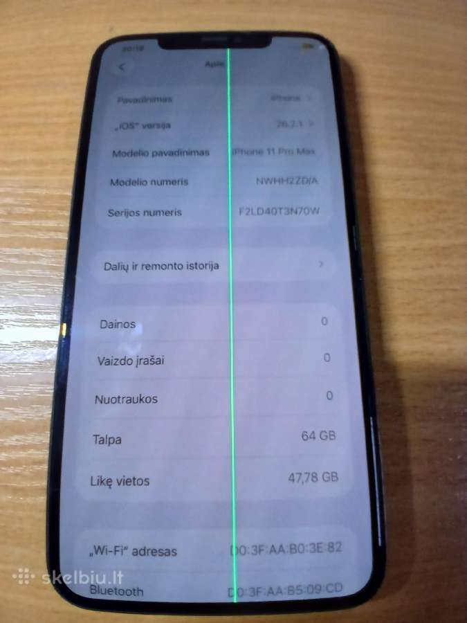 Apple iPhone 11 Promax 64gb - nuotraukos Nr. 12