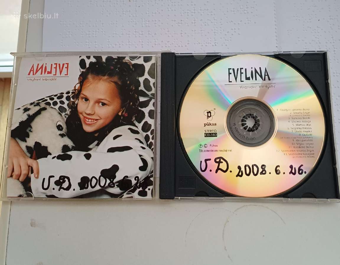 Evelinos kompaktinis diskas (originalus) - nuotraukos Nr. 3