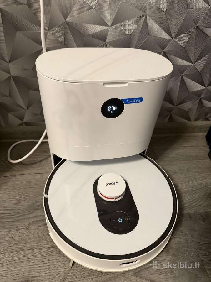Dulkių siurblys - robotas Roidmi Eve Plus, baltas - nuotraukos Nr. 2