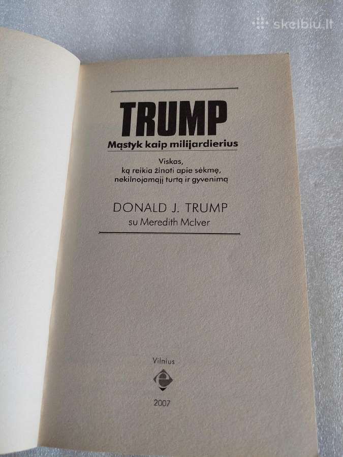 Trump. Mąstyk kaip milijardierius - nuotraukos Nr. 2