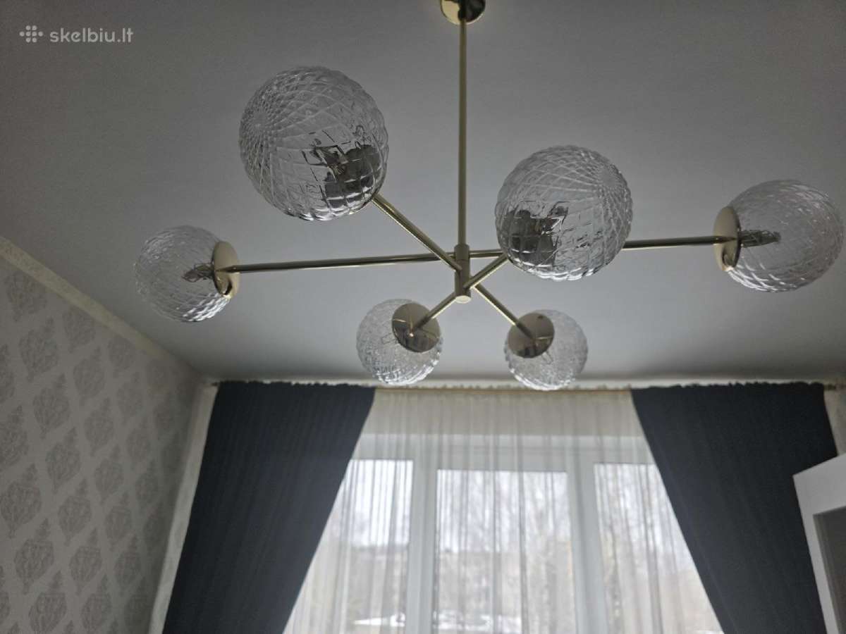 Stilingas modernus 6 lempučių šviestuvas
