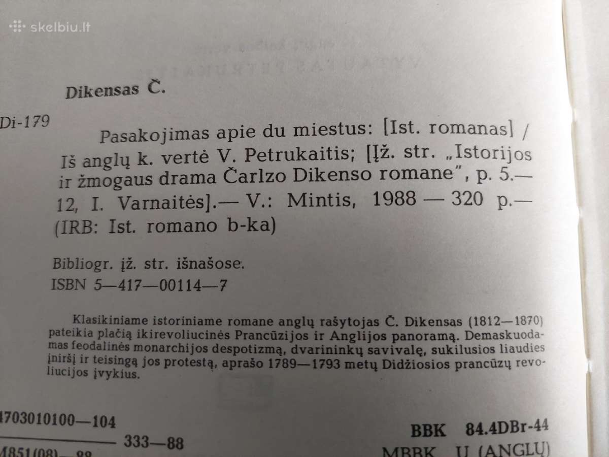 Pasakojimas apie du miestus - nuotraukos Nr. 3