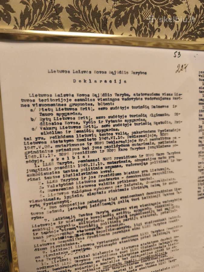 1949m. Vasario 16d. Lietuvos laisvės sąjūdžio tary - nuotraukos Nr. 2