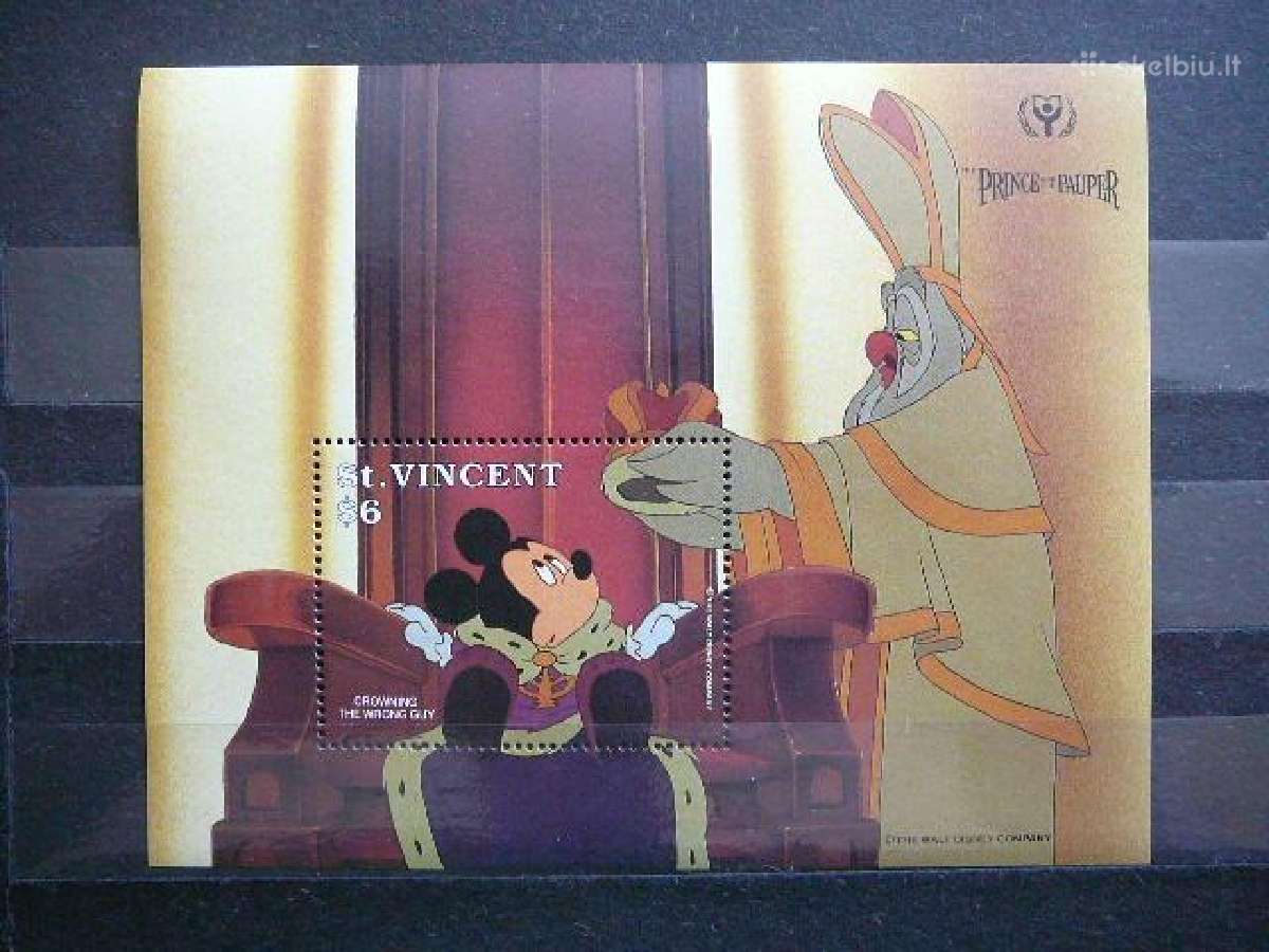 Disnejus St. Vincent 1991 Mnh svt185