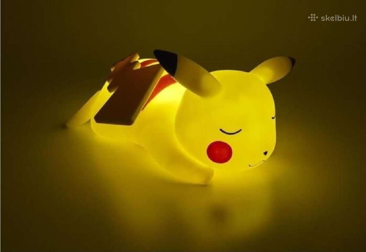 Pokemon LED lempa 25cm Pikachu Sleeping