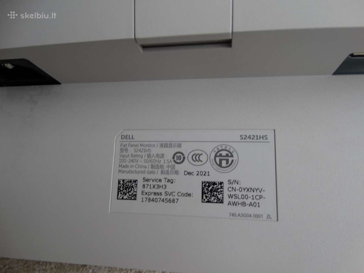 Monitorius Dell P2422h - nuotraukos Nr. 11