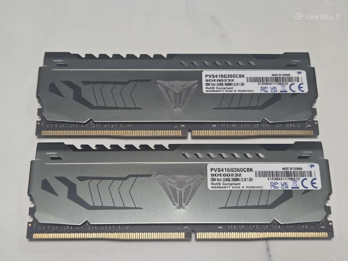 Patriot Viper Steel Ddr4 (2x8gb) 3600mhz Cl18 RAM