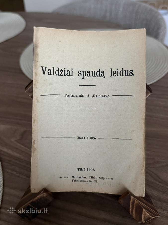 Valdžiai spaudą leidus 1905m