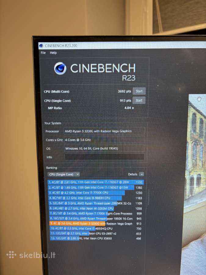 Procesorius Amd Ryzen 3 3200g Cpu - nuotraukos Nr. 3