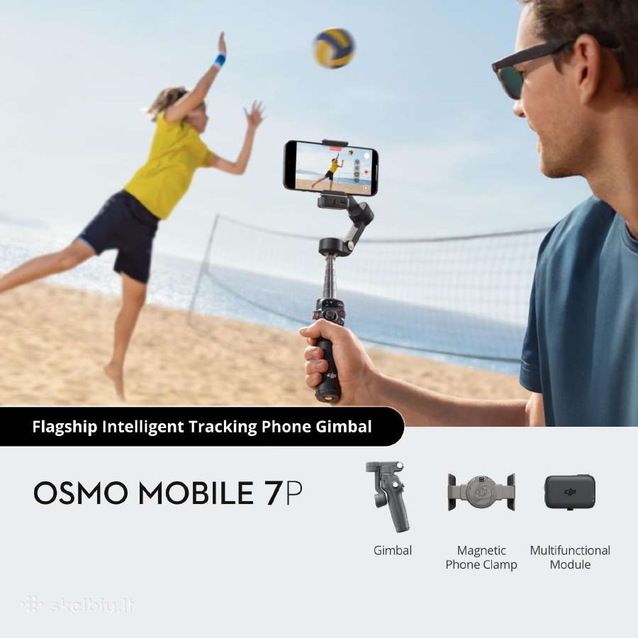 Dji Osmo Mobile 7 (šviesi) Akcija Kaina 67 € - nuotraukos Nr. 6