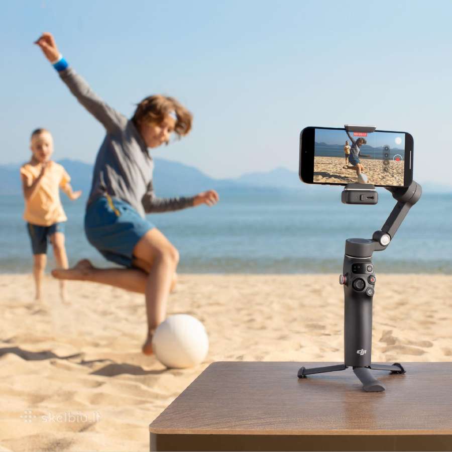 Dji Osmo Mobile 7 (šviesi) Akcija Kaina 67 € - nuotraukos Nr. 7