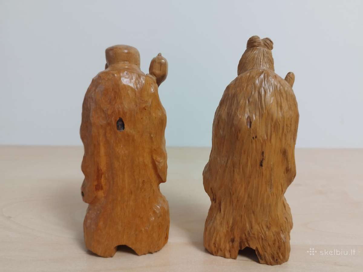 Japonų Shichifukujin medinės skulptūrėlės - nuotraukos Nr. 4