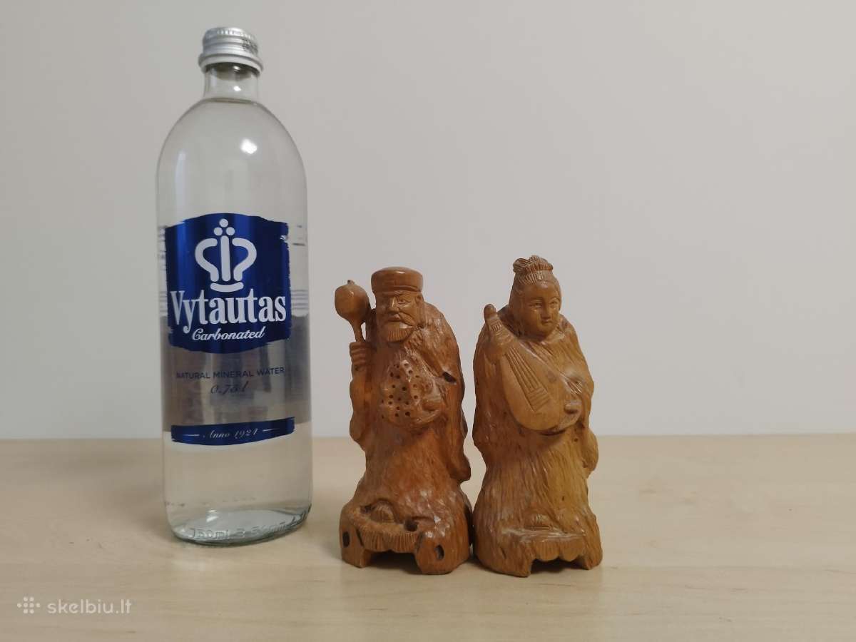 Japonų Shichifukujin medinės skulptūrėlės - nuotraukos Nr. 6