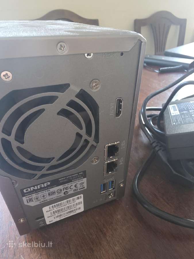 Qnap Ts-253 4gb RAM 20tb HDD - nuotraukos Nr. 2