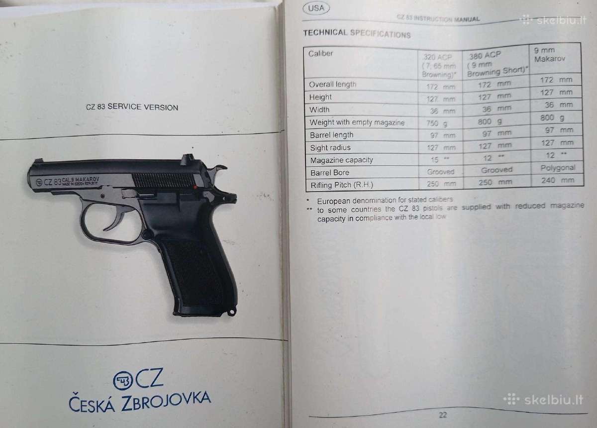 Cz 83, 9x18 makarov - nuotraukos Nr. 14
