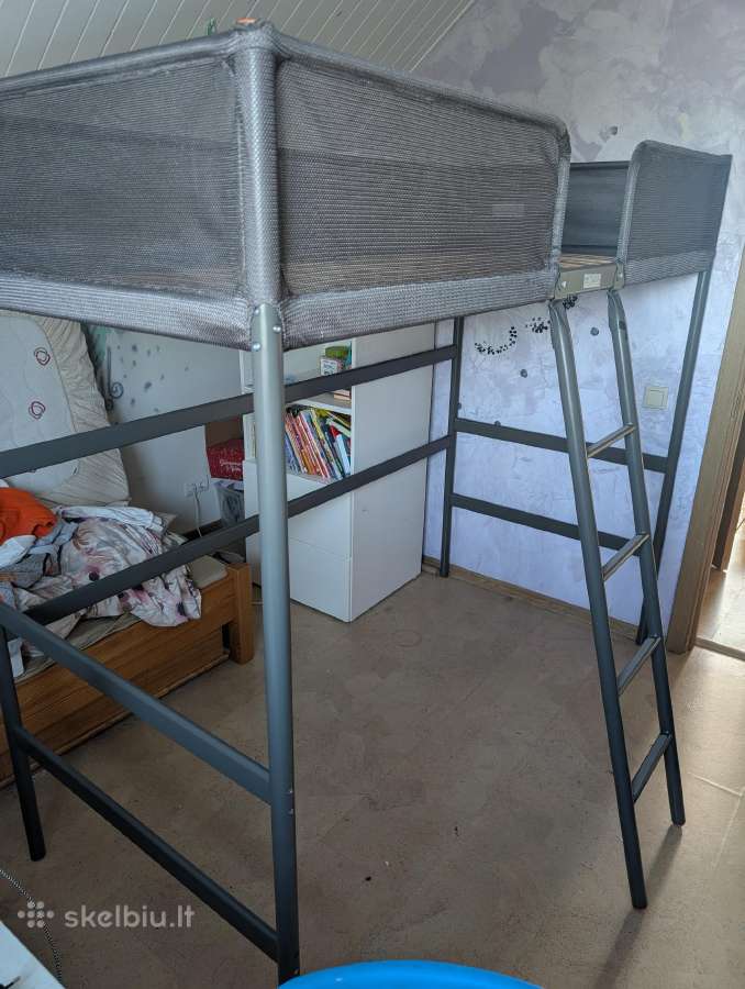 Tuffing Aukštos lovos rėmas, tamsiai pilka, 90x200