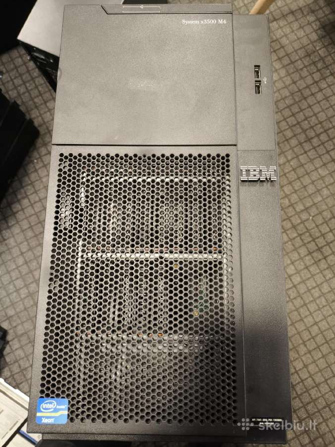 Lenovo System x3500 M4 21tb HDD, 64gb RAM, X2 Cpu - nuotraukos Nr. 3