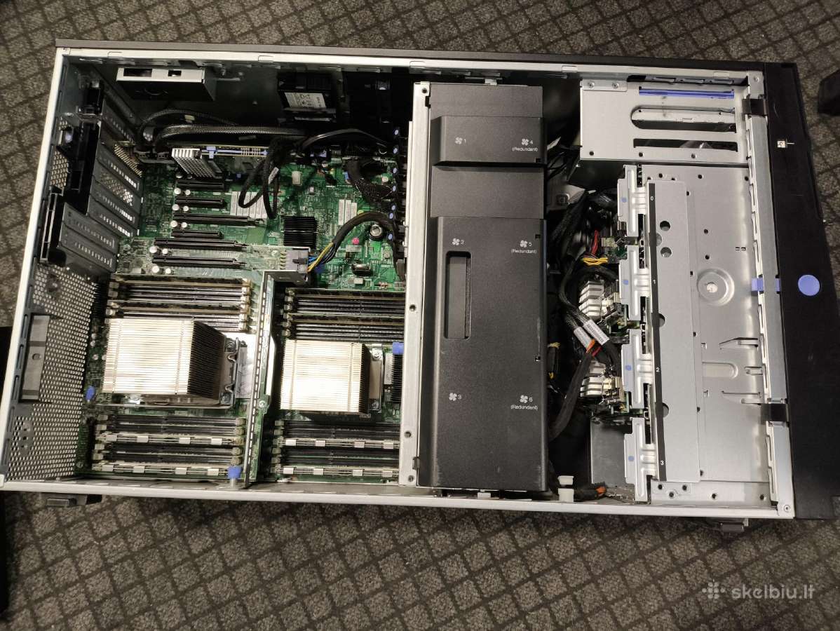 Lenovo System x3500 M4 21tb HDD, 64gb RAM, X2 Cpu - nuotraukos Nr. 4