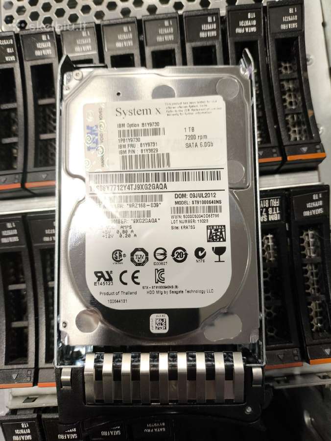 Lenovo System x3500 M4 21tb HDD, 64gb RAM, X2 Cpu - nuotraukos Nr. 8