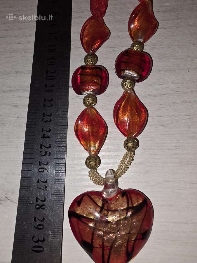 Vintage murano stiklo kaklo papuošalas - nuotraukos Nr. 2