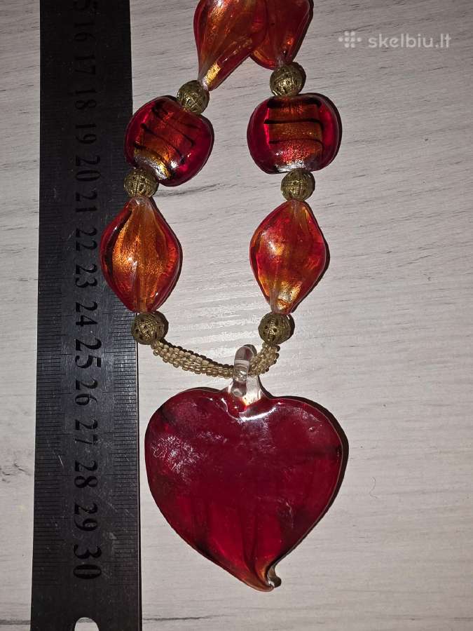 Vintage murano stiklo kaklo papuošalas - nuotraukos Nr. 4