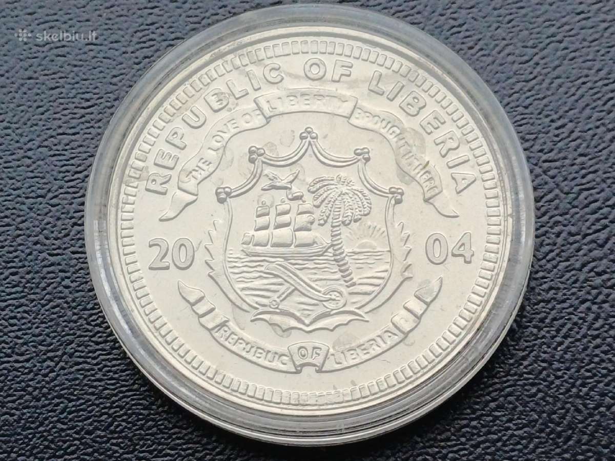 5 doleriai 2004m. Liberija unc - nuotraukos Nr. 2