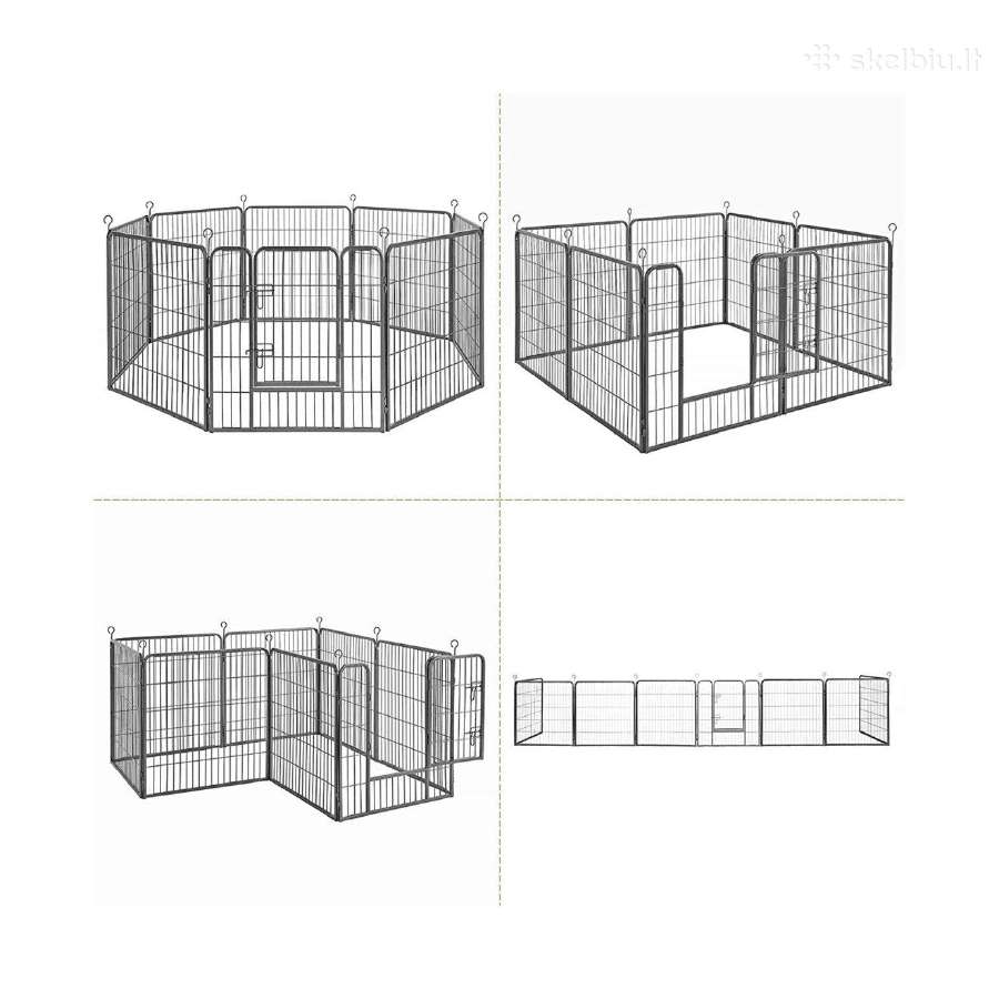 Šunų narvas Feandrea, iš 8 ploksčių 77 x 80 - nuotraukos Nr. 4