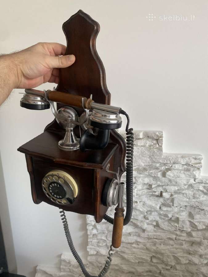 Senovinio stiliaus retro telefonas (veikiantis) - nuotraukos Nr. 2