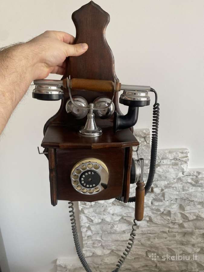Senovinio stiliaus retro telefonas (veikiantis) - nuotraukos Nr. 3