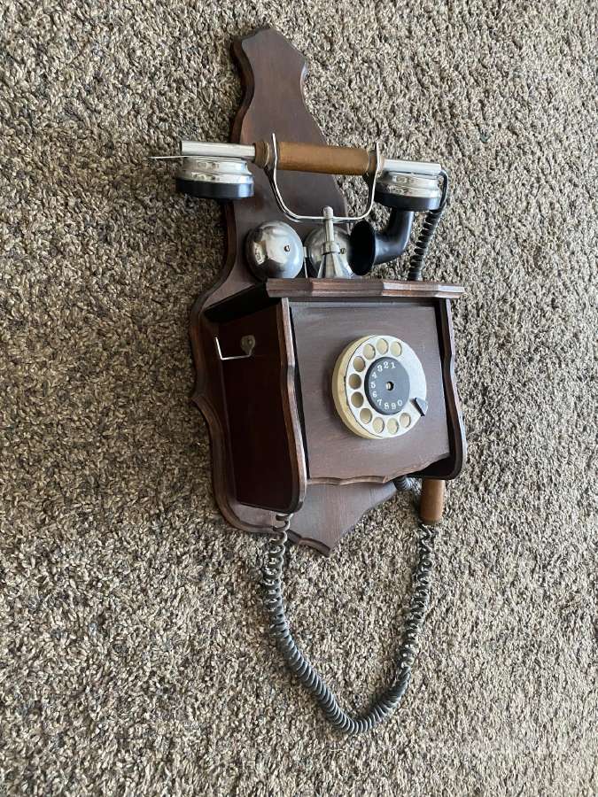 Senovinio stiliaus retro telefonas (veikiantis) - nuotraukos Nr. 4