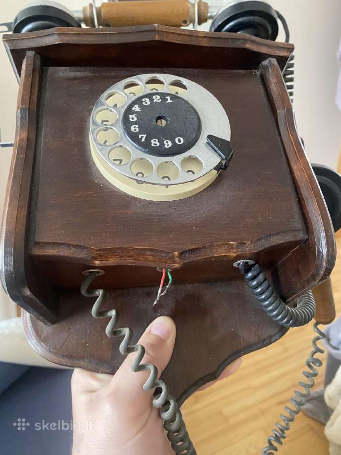 Senovinio stiliaus retro telefonas (veikiantis) - nuotraukos Nr. 6
