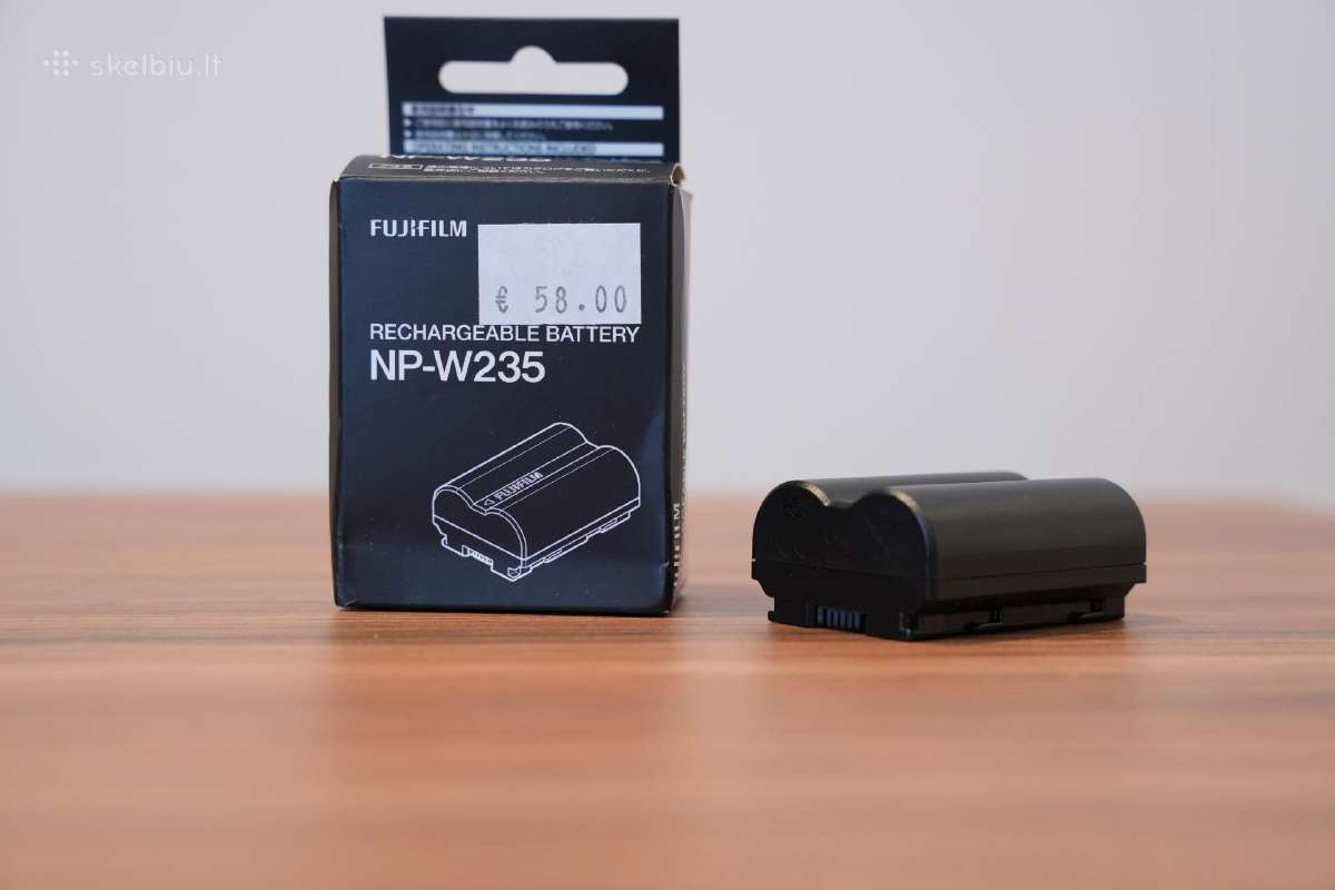 Fujifilm Np-w235 orginali baterija - nuotraukos Nr. 2