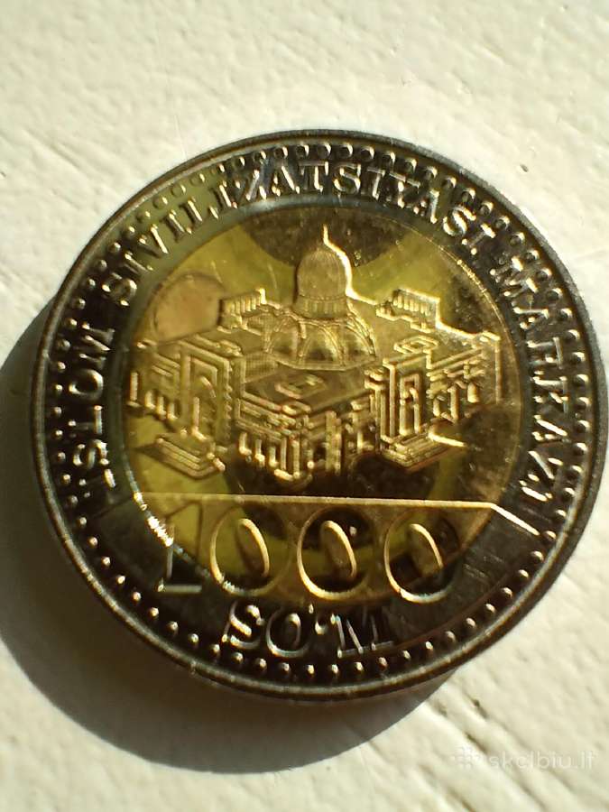Uzbekijos moneta 1000 som