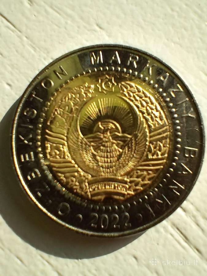 Uzbekijos moneta 1000 som - nuotraukos Nr. 2