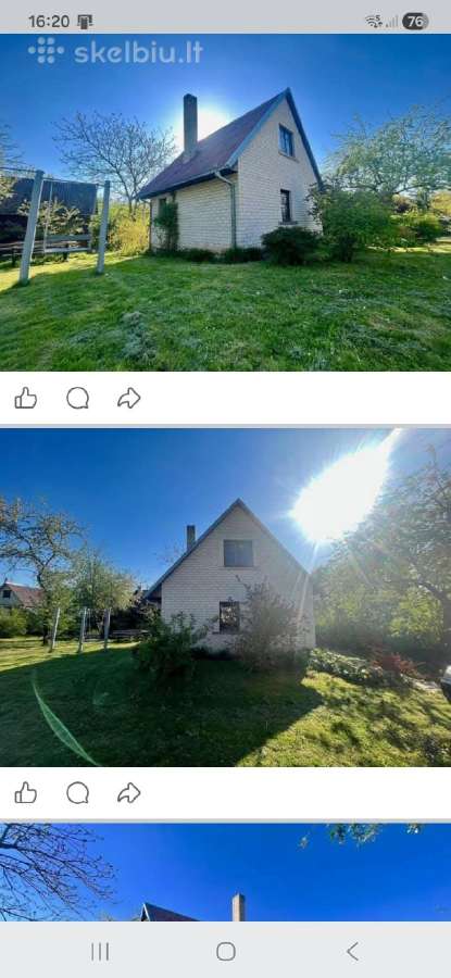 Parduodanas sodo sklypas su nameliu ir ukiniu pas