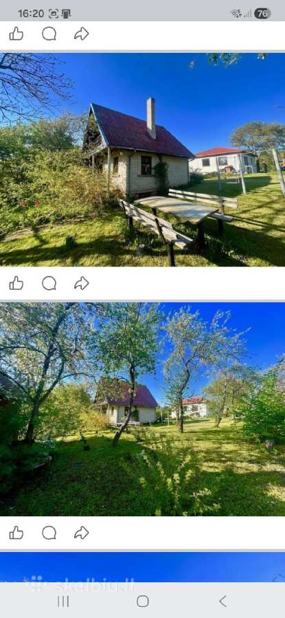 Parduodanas sodo sklypas su nameliu ir ukiniu pas - nuotraukos Nr. 3